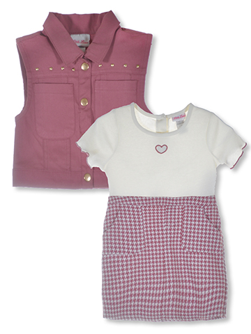 Little Lass Girls' 2-Piece Dress Jacket Set Outfit - CookiesKids.com