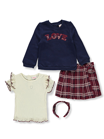 Little Lass Girls' 4-Piece Headband Set Outfit - CookiesKids.com