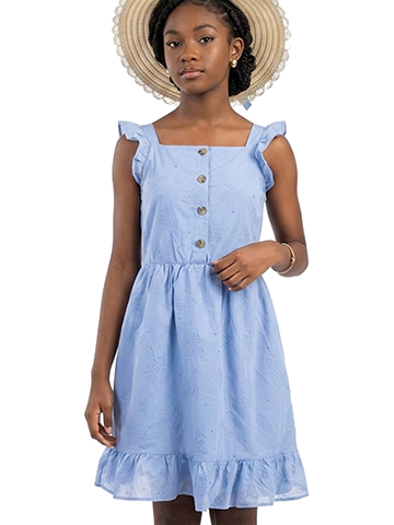 Little Lass Girls' 2-Piece Butterfly Dress Hat Set Outfit - CookiesKids.com