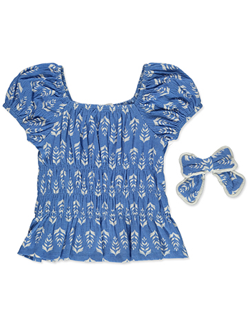 Derek Heart Girls' 2-Piece Ruched Top Set Outfit - CookiesKids.com