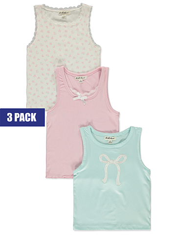 Derek Heart Girls' 3-Pack Knit Tank Tops - CookiesKids.com