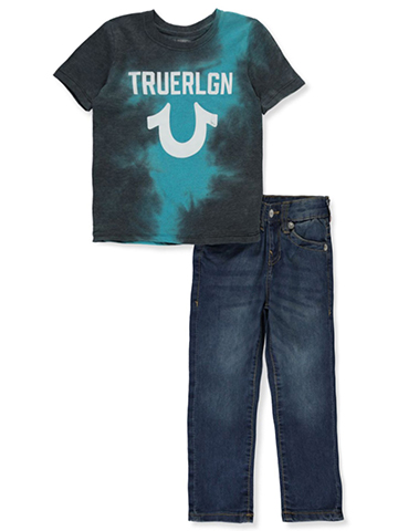 True Religion Boys' 2-Piece Tee & Denim Jeans Set Outfit - CookiesKids.com
