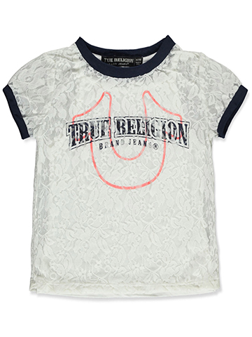 True Religion Girls' Lace Overlay Top - CookiesKids.com