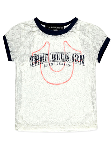 True Religion Girls' Lace Overlay Top - CookiesKids.com