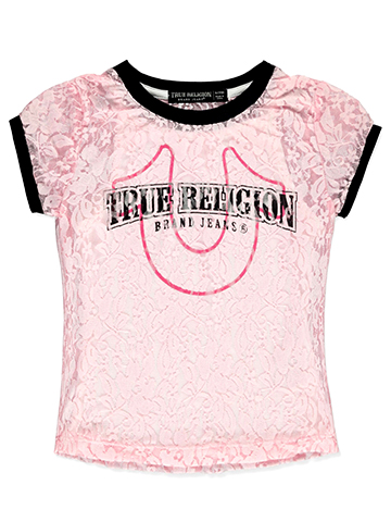 True Religion Girls' Lace Overlay Top - CookiesKids.com