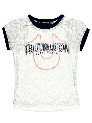 True Religion Girls' Lace Overlay Top - CookiesKids.com