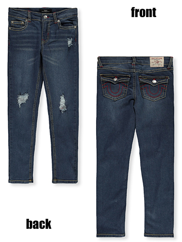 True Religion Girls' Halle Mid-Rise Super Skinny Jeans - CookiesKids.com