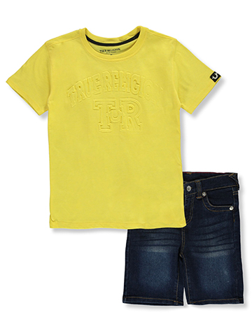 True Religion Boys' 2-Piece Shorts Set Outfit - CookiesKids.com