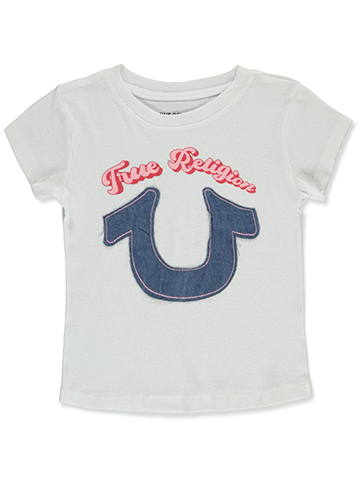 True Religion Girls' Denim Horseshoe T-shirt - CookiesKids.com