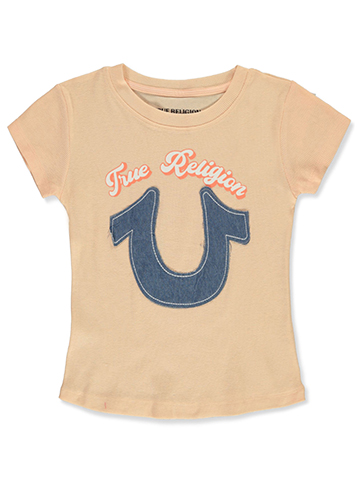 True Religion Girls' Denim Horseshoe T-shirt - CookiesKids.com