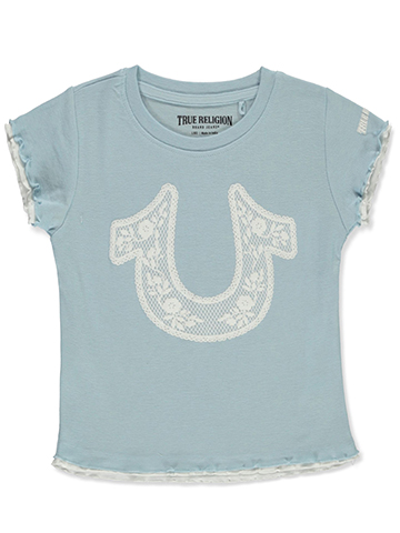 True Religion Girls' Lace Logo T-Shirt - CookiesKids.com