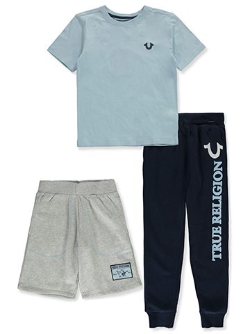 True Religion Boys' 3-Piece Joggers Set Outfit - CookiesKids.com