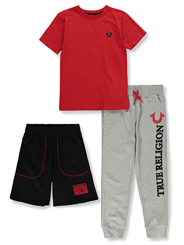 True Religion Boys' 3-Piece Joggers Set Outfit - CookiesKids.com