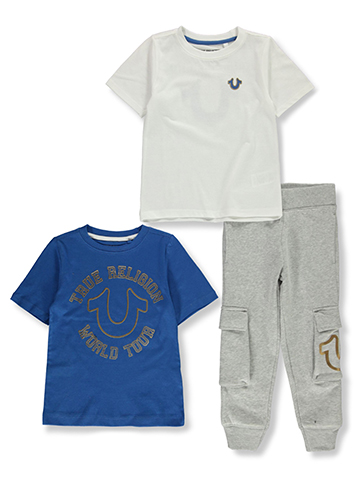 True Religion Boys' 3-Piece Joggers Set Outfit - CookiesKids.com