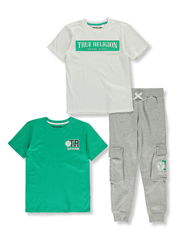 True Religion Boys' 3-Piece Joggers Set Outfit - CookiesKids.com