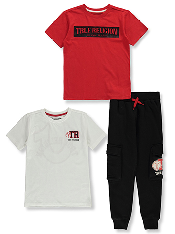 True Religion Boys' 3-Piece Joggers Set Outfit - CookiesKids.com
