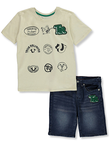 True Religion Boys' 2-Piece Shorts Set Outfit - CookiesKids.com