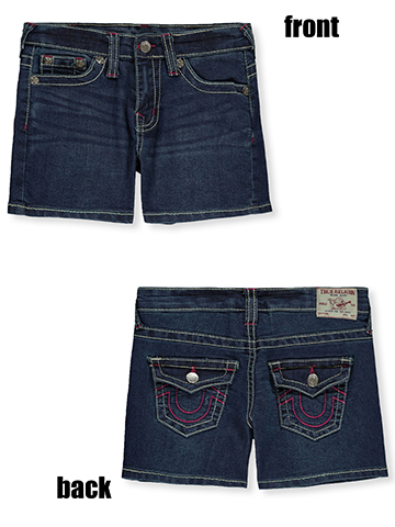 True Religion Girls' Flap Pocket Shorts - CookiesKids.com