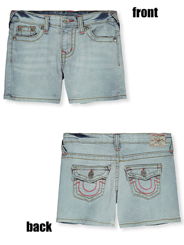 True Religion Girls' Flap Pocket Shorts - CookiesKids.com