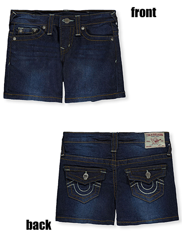 True Religion Girls' Flap Pocket Shorts - CookiesKids.com