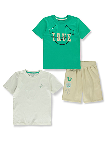 True Religion Boys' 3-Piece Shorts Set Outfit - CookiesKids.com