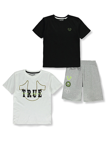 True Religion Boys' 3-Piece Shorts Set Outfit - CookiesKids.com