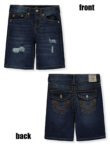 True Religion Boys' Ricky Straight Denim Shorts - CookiesKids.com