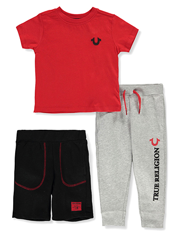 True Religion Baby Boys' 3-Piece Joggers Set Outfit - CookiesKids.com