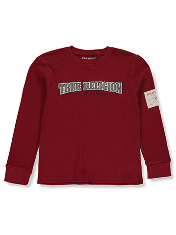 True Religion Boys' Waffle Buddha Long-Sleeve T-Shirt - CookiesKids.com