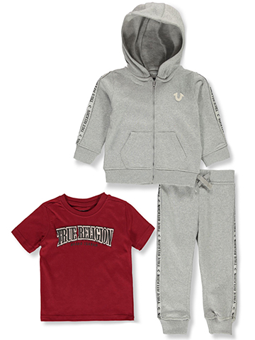 True Religion Baby Boys' 3-Piece Joggers Set Outfit - CookiesKids.com