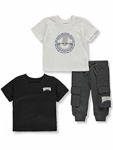 True Religion Baby Boys' 3-Piece Joggers Set Outfit - CookiesKids.com
