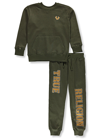 True Religion Boys' 2-Piece Fleece Joggers Set Outfit - CookiesKids.com