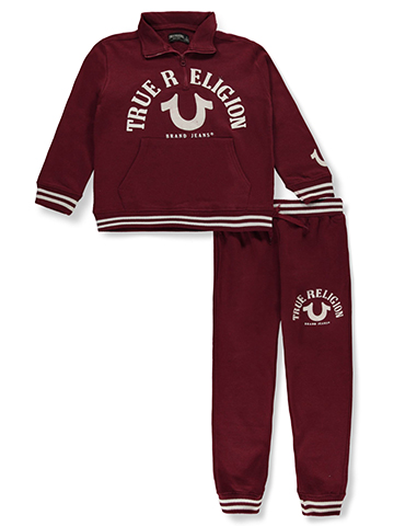 True Religion Boys' 2-Piece Fleece Joggers Set Outfit - CookiesKids.com