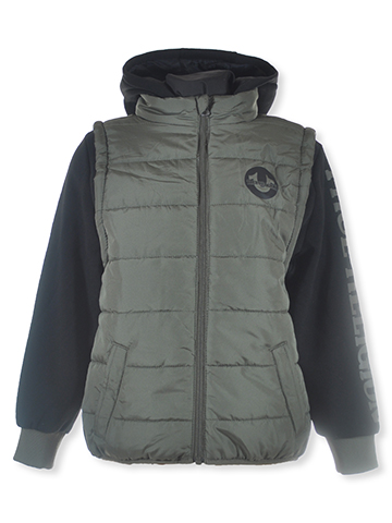 True Religion Boys' Puffer Hoodie Jacket - CookiesKids.com
