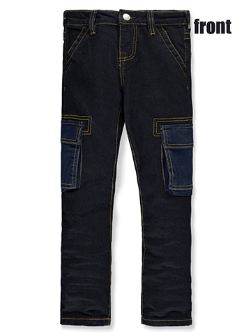 True Religion Boys' Ricky Relaxed Straight Cargo Jeans - CookiesKids.com