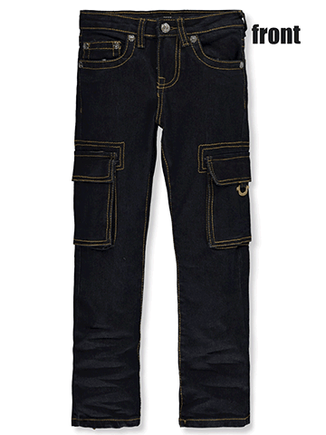 True Religion Boys' Ricky Relaxed Straight Cargo Jeans - CookiesKids.com