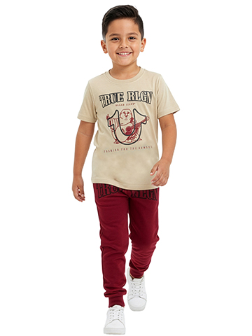 True Religion Boys' 2-Piece Joggers Set Outfit - CookiesKids.com