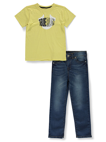 True Religion Boys' 2-Piece Horseshoe Jeans Pants Set - CookiesKids.com