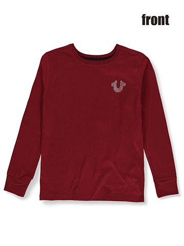 True Religion Boys' Long-Sleeve Horseshoe T-Shirt - CookiesKids.com