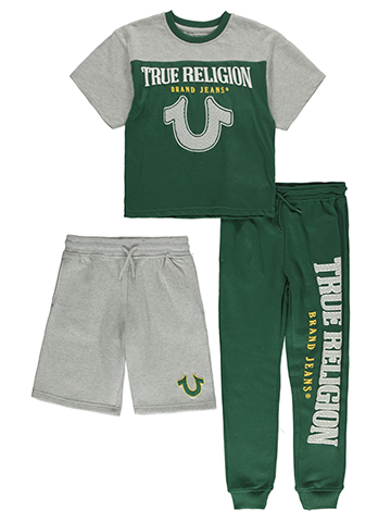 True Religion Boy's 3-Piece Joggers Set Outfit - CookiesKids.com