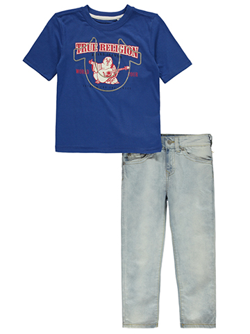 True Religion Boys' 2-Piece Jeans Set Outfit - CookiesKids.com