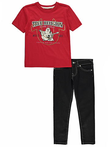 True Religion Boys' 2-Piece Jeans Set Outfit - CookiesKids.com