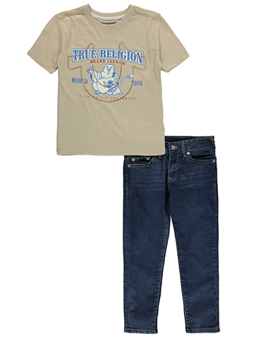 True Religion Boys' 2-Piece Jeans Set Outfit - CookiesKids.com