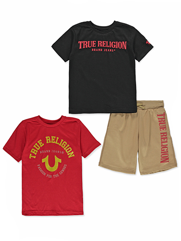 True Religion Boys' 3-Piece Shorts Set Outfit - CookiesKids.com