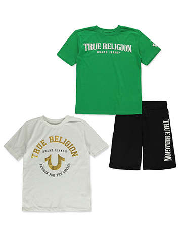 True Religion Boys' 3-Piece Shorts Set Outfit - CookiesKids.com