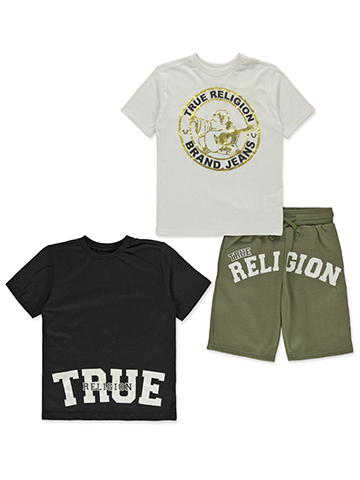 True Religion Boys' 3-Piece Shorts Set Outfit - CookiesKids.com