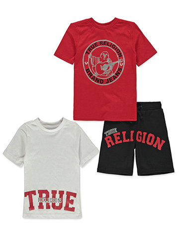 True Religion Boys' 3-Piece Shorts Set Outfit - CookiesKids.com