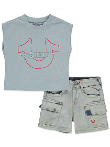 True Religion Girls' 2-Piece Shorts Set Outfit - CookiesKids.com