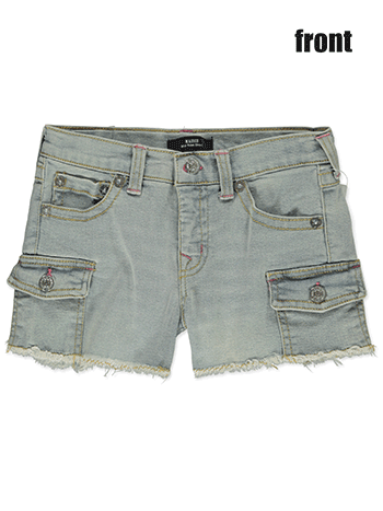 True Religion Girls' Maisie Mid Rise Shorts - CookiesKids.com