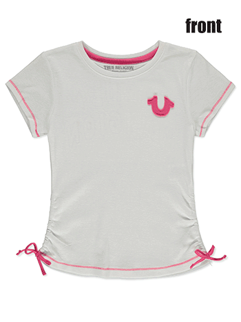 True Religion Girls' Side Tie T-Shirt - CookiesKids.com